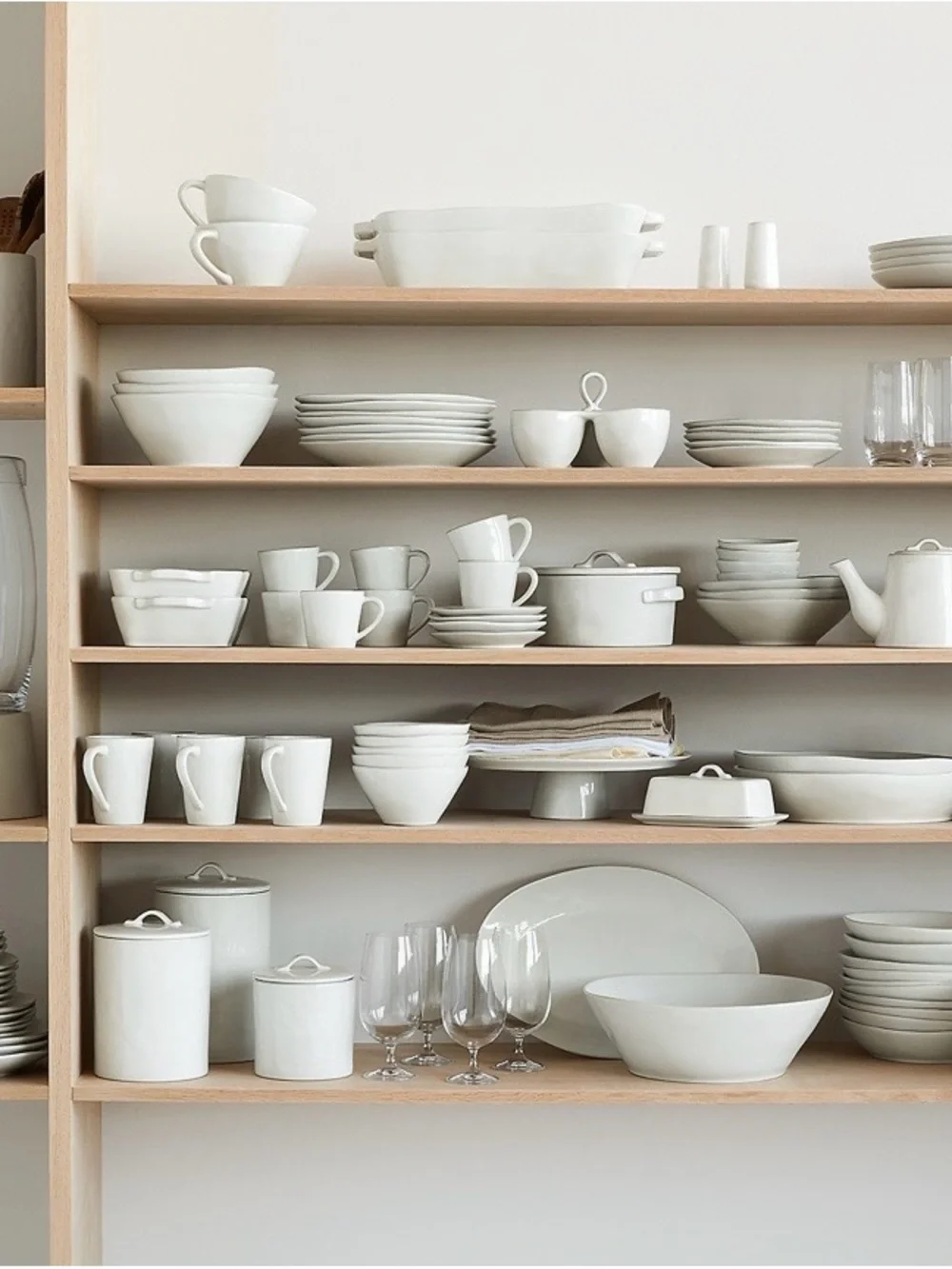 Crate & Barrel Marin 9.5-oz. White Stoneware Cappuccino Cups & Saucers, Set/2